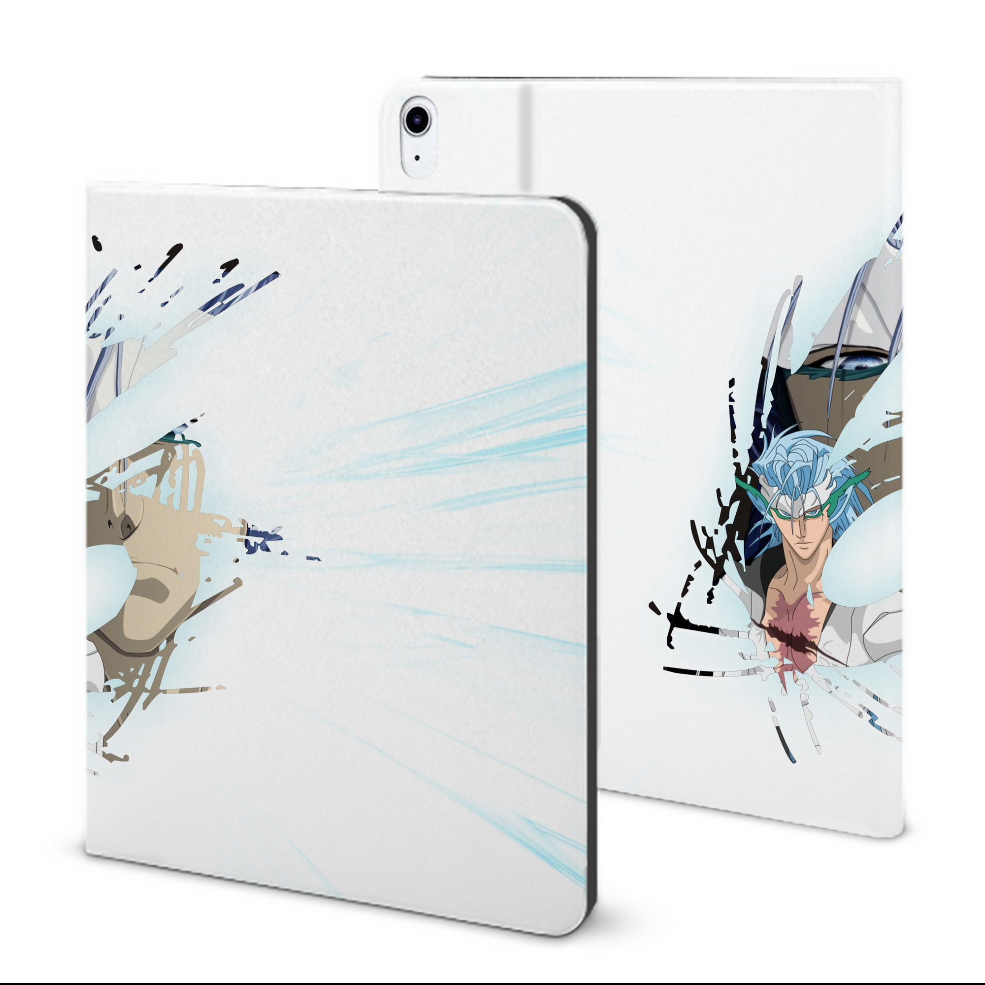 （画像用） ブリーチ BLEACH IPad ケース ブック型 PUレザー TPU 耐衝撃 軽量 薄型 ペン収納なし 全面保護 IPad 各モデル対応